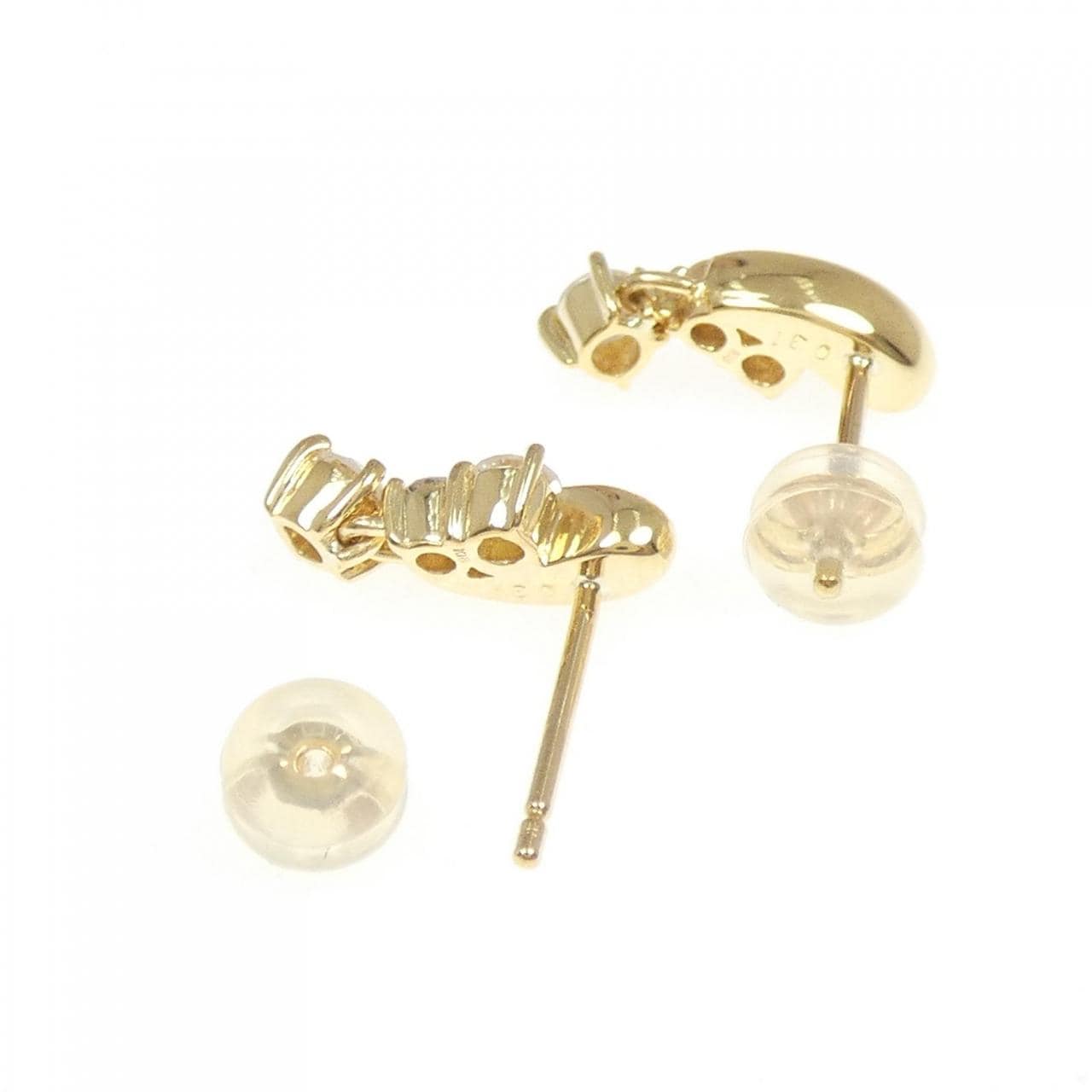 K18YG ダイヤモンド ピアス 0.62CT