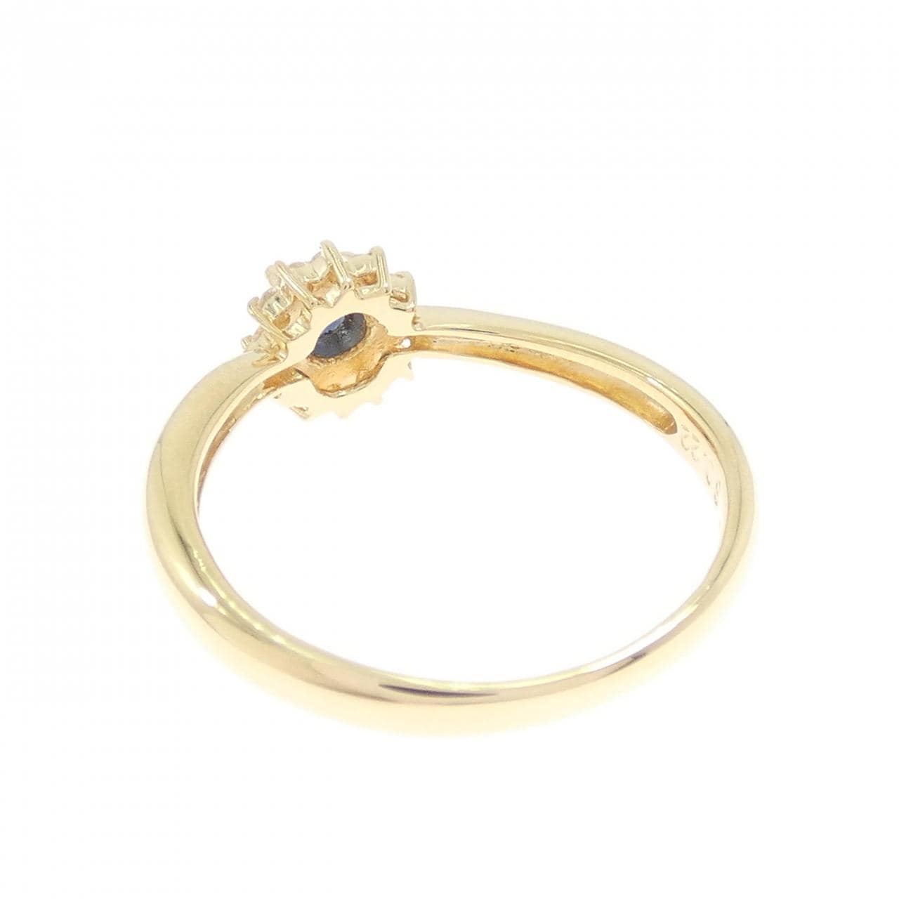 K18YG サファイヤ リング 0.22CT