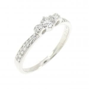 K18WG ダイヤモンド リング 0.121CT
