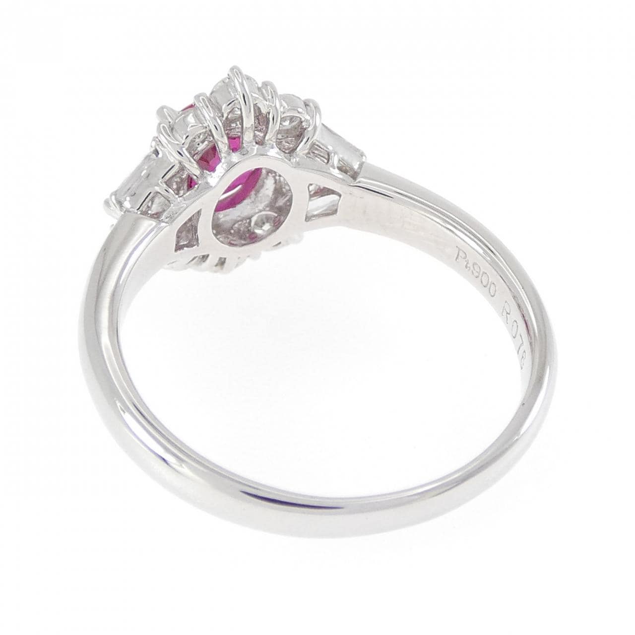 PT900 ルビー リング 0.76CT