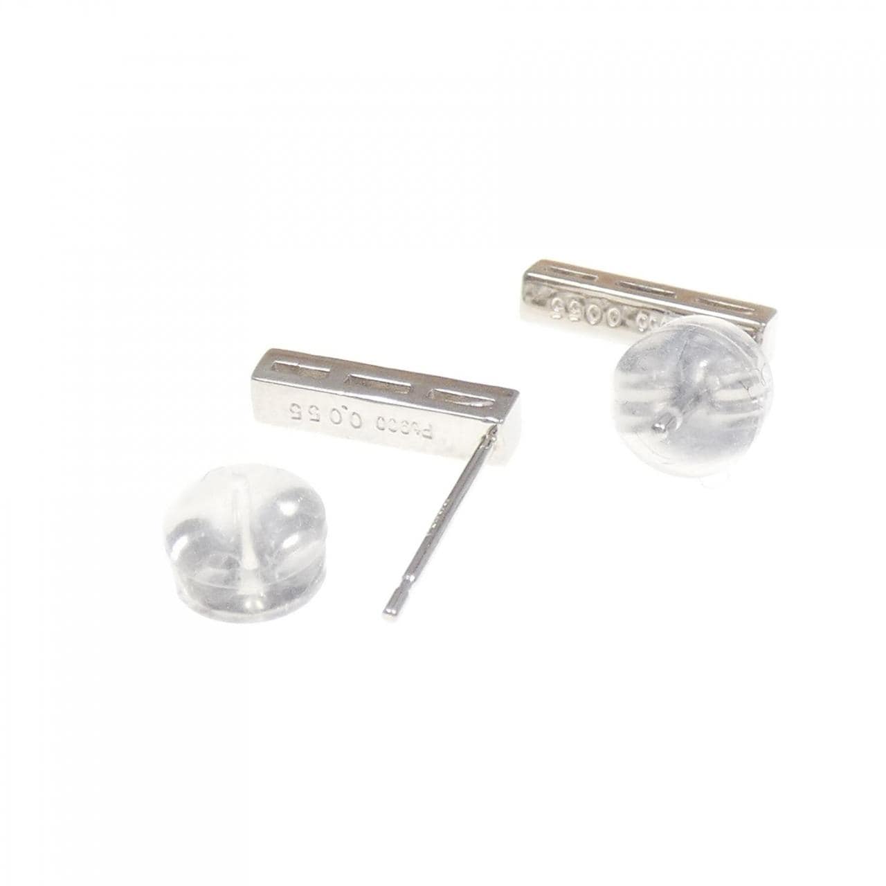 PT900 ダイヤモンド ピアス 0.11CT