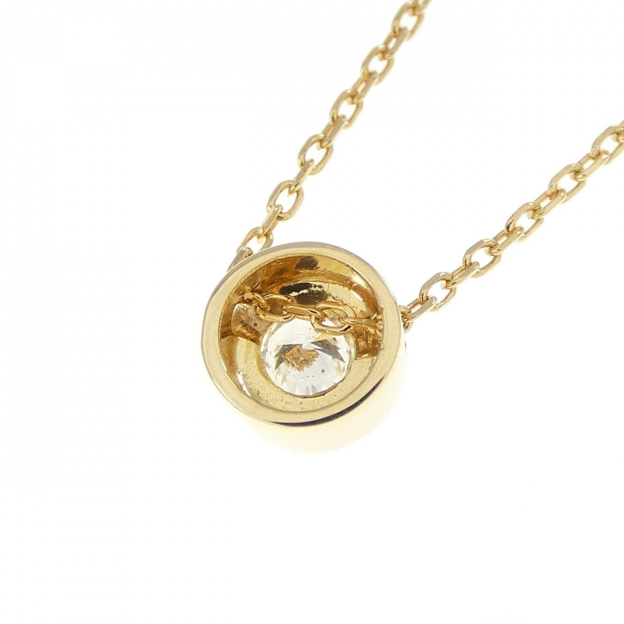 K18YG ダイヤモンド ネックレス 0.11CT