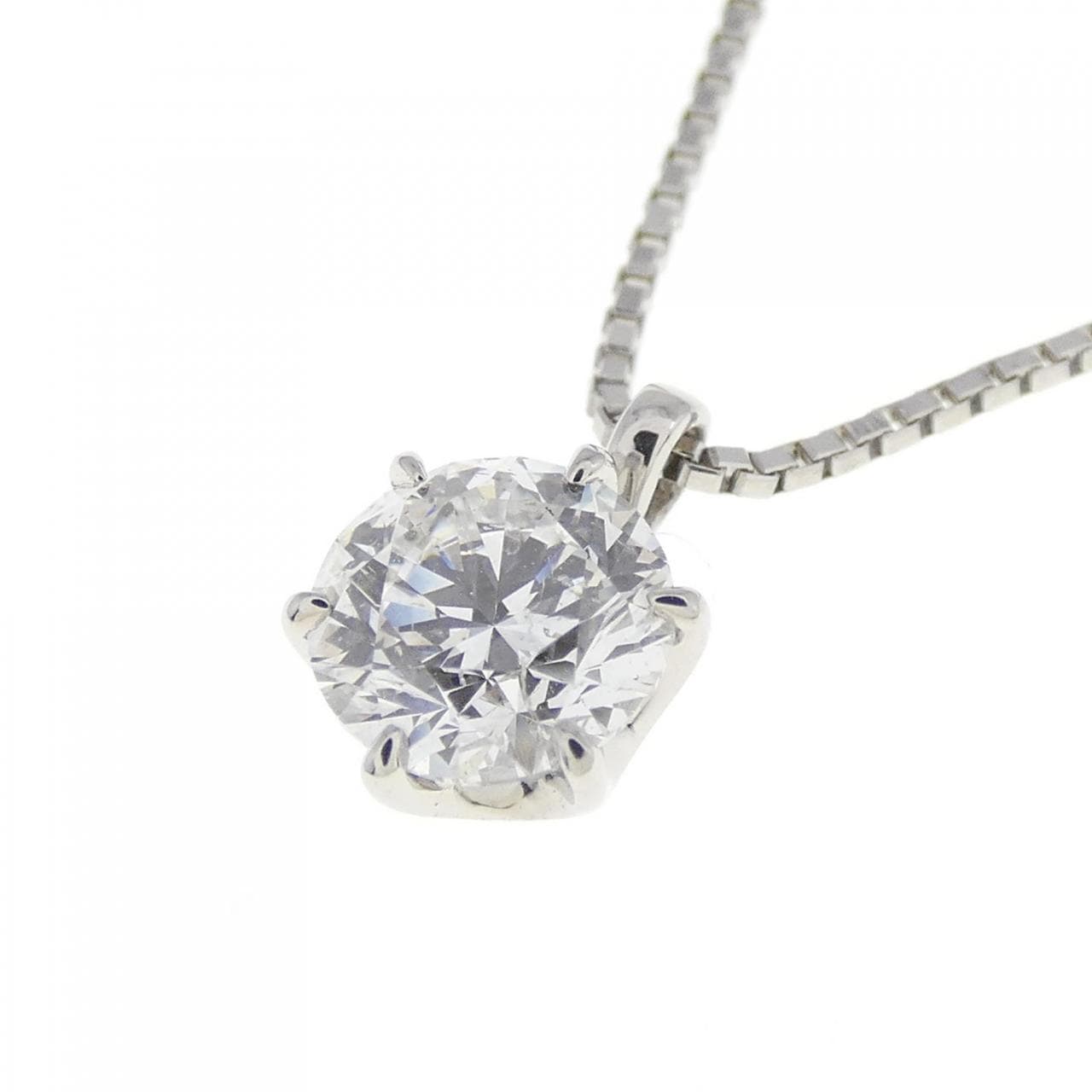 [BRAND NEW] PT Diamond Necklace 0.70CT D SI2 3EXT