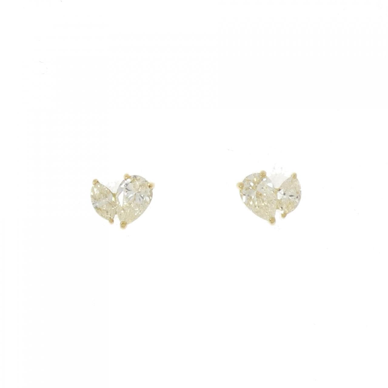 【新品】K18YG ダイヤモンド ピアス 0.56CT