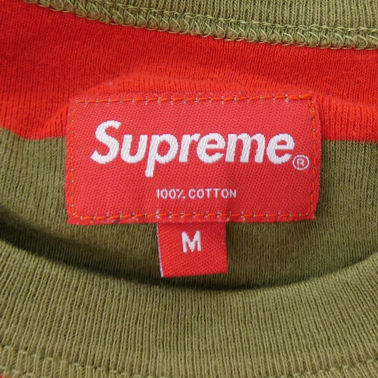 シュプリーム SUPREME STRIPED THERMAL Tシャツ