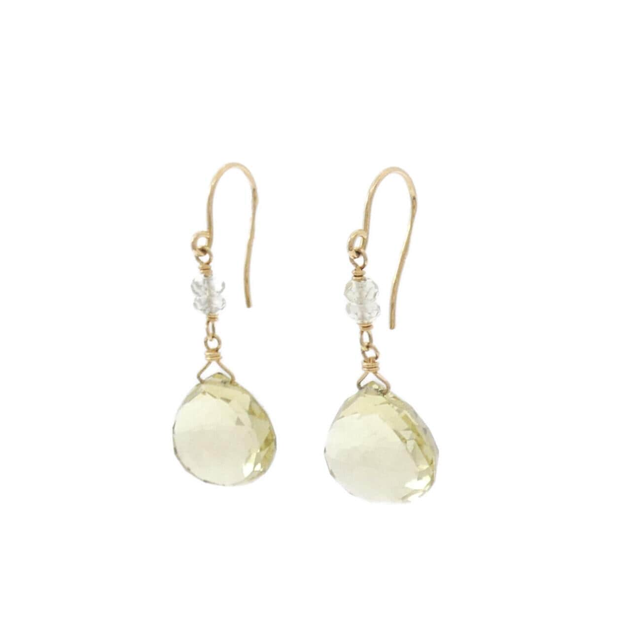 K18YG クオーツ ピアス