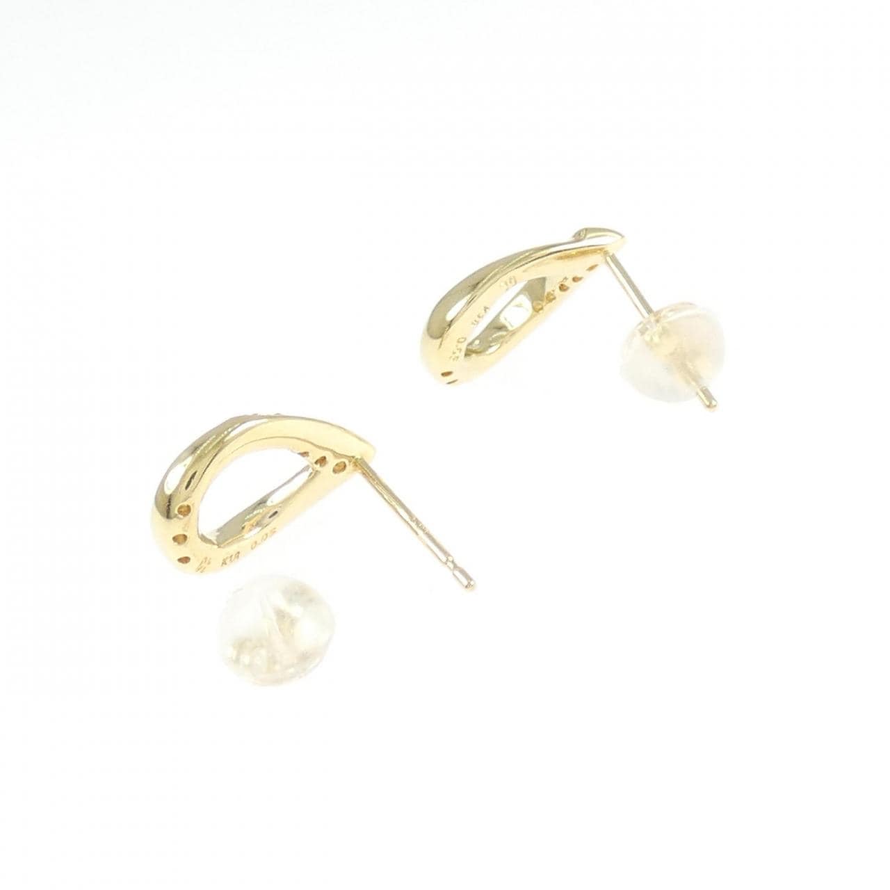 K18YG ダイヤモンド ピアス 0.10CT