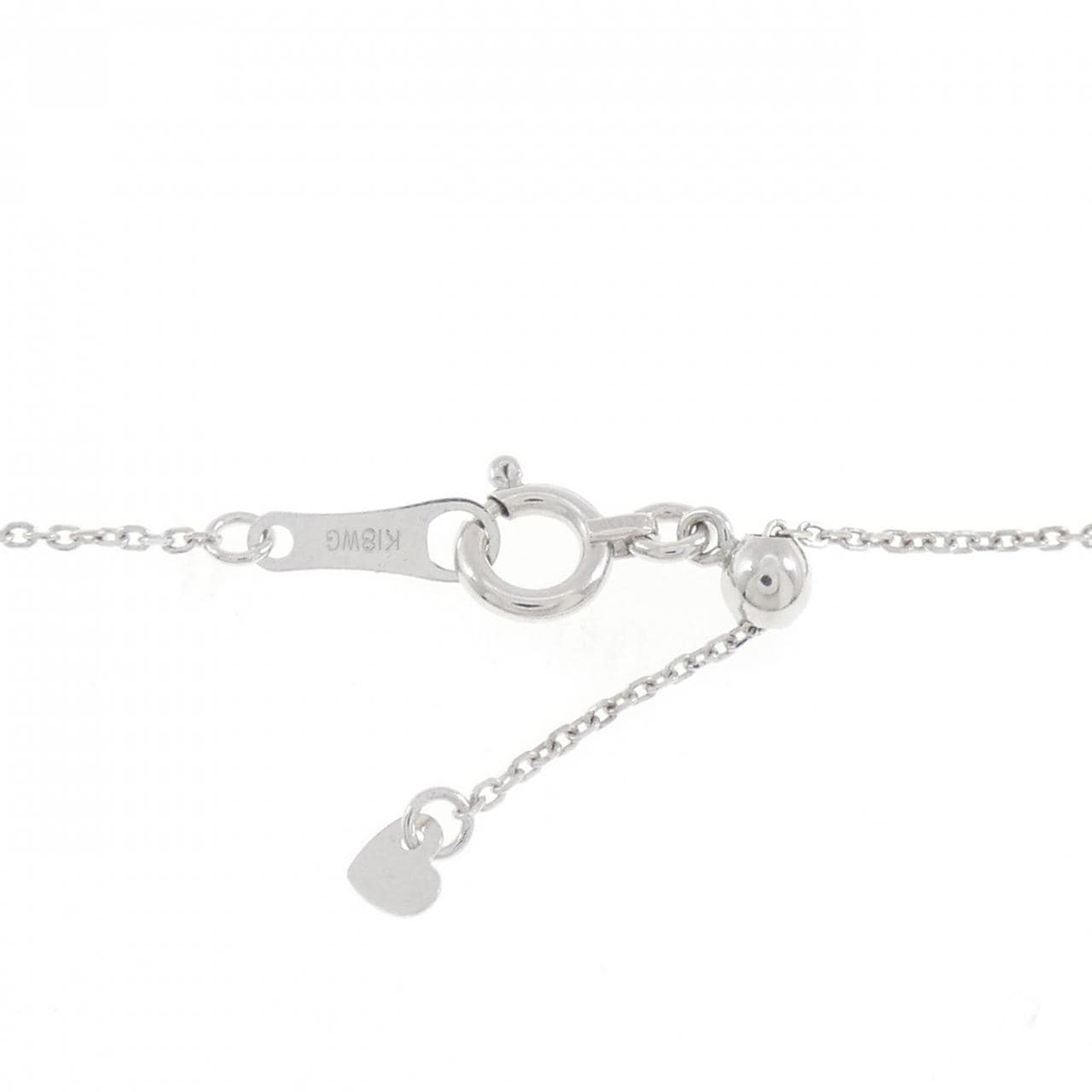 K18WG ルビー ネックレス 0.15CT