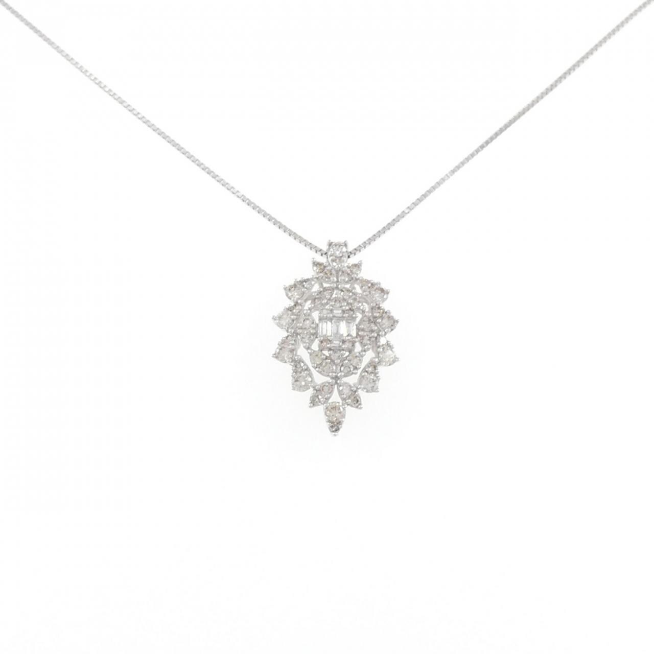 コメ兵｜K18WG ダイヤモンド ネックレス 0.50CT｜ジュエリー 