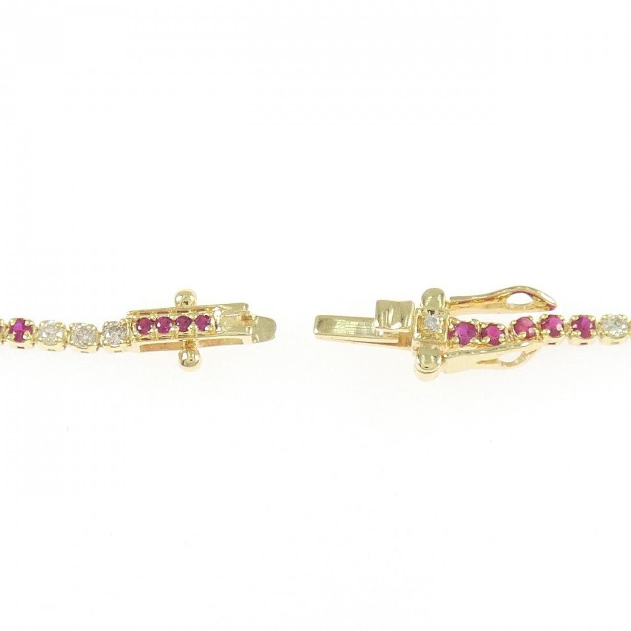 K18YG ルビー ブレスレット 1.00CT
