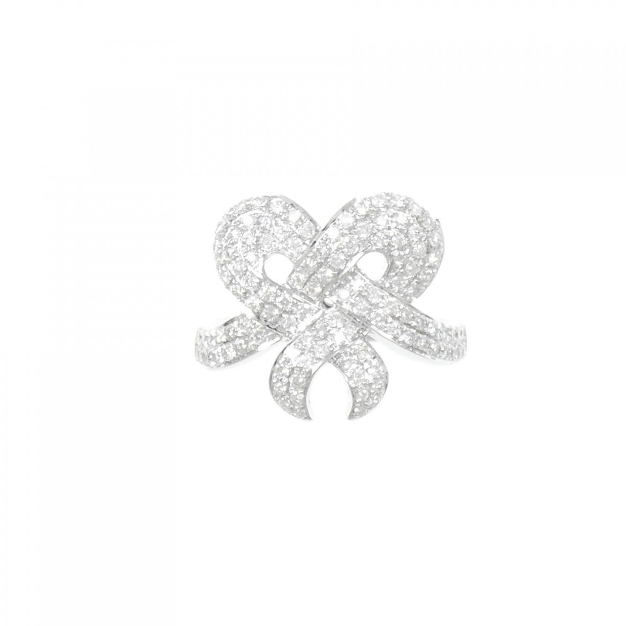 K18WG パヴェ ダイヤモンド リング 0.70CT