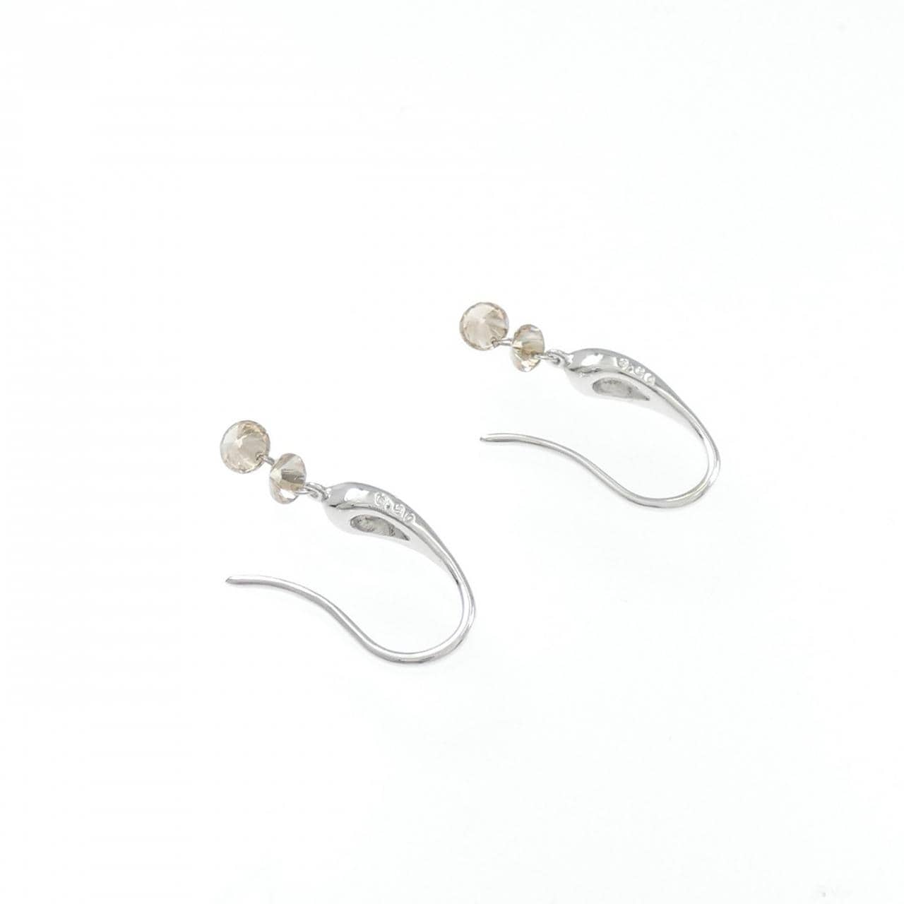 K18WG ダイヤモンド ピアス 0.40CT