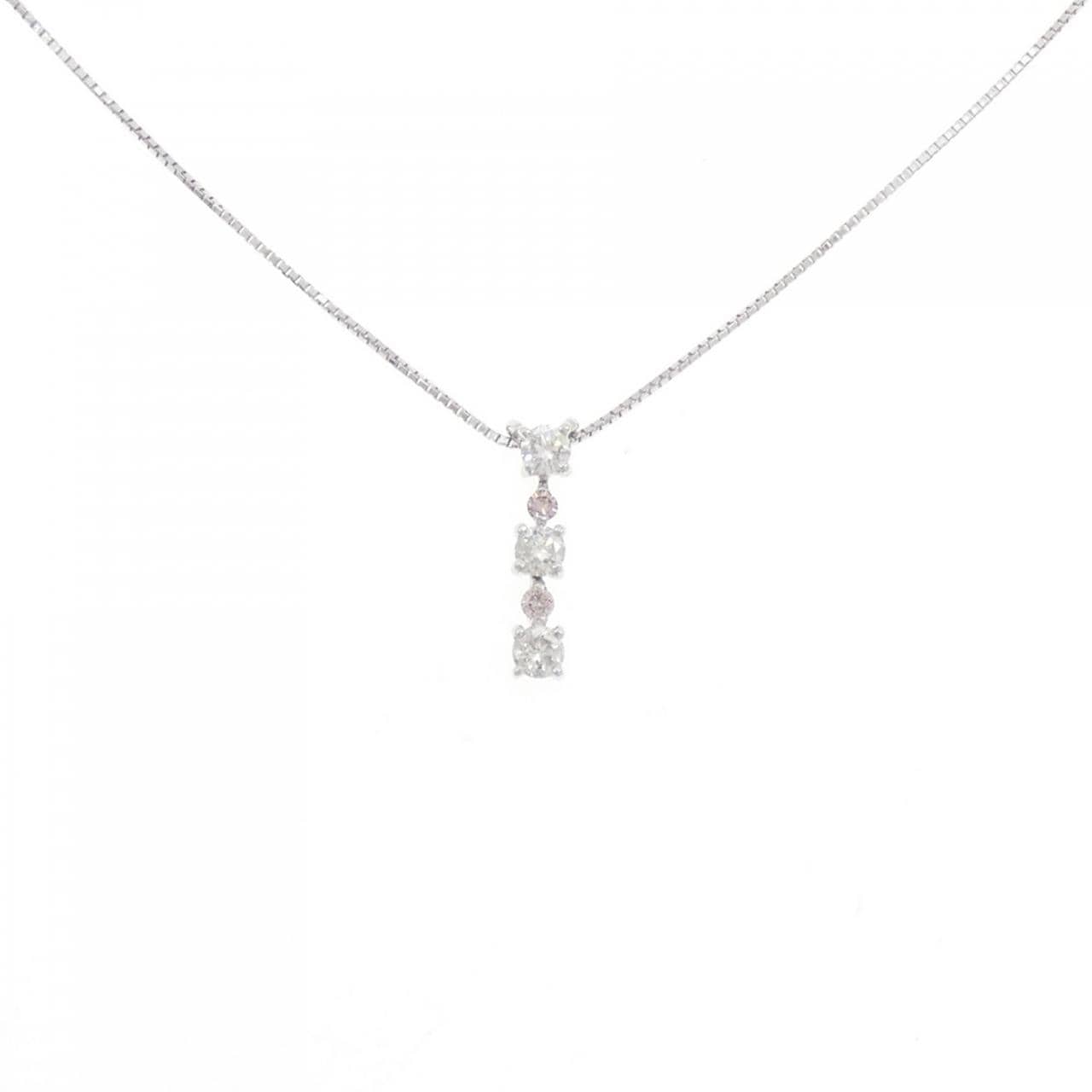 K18WG ダイヤモンド ネックレス 0.40CT