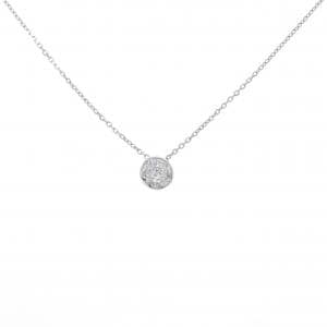 K18WG スター ダイヤモンド ネックレス 0.133CT