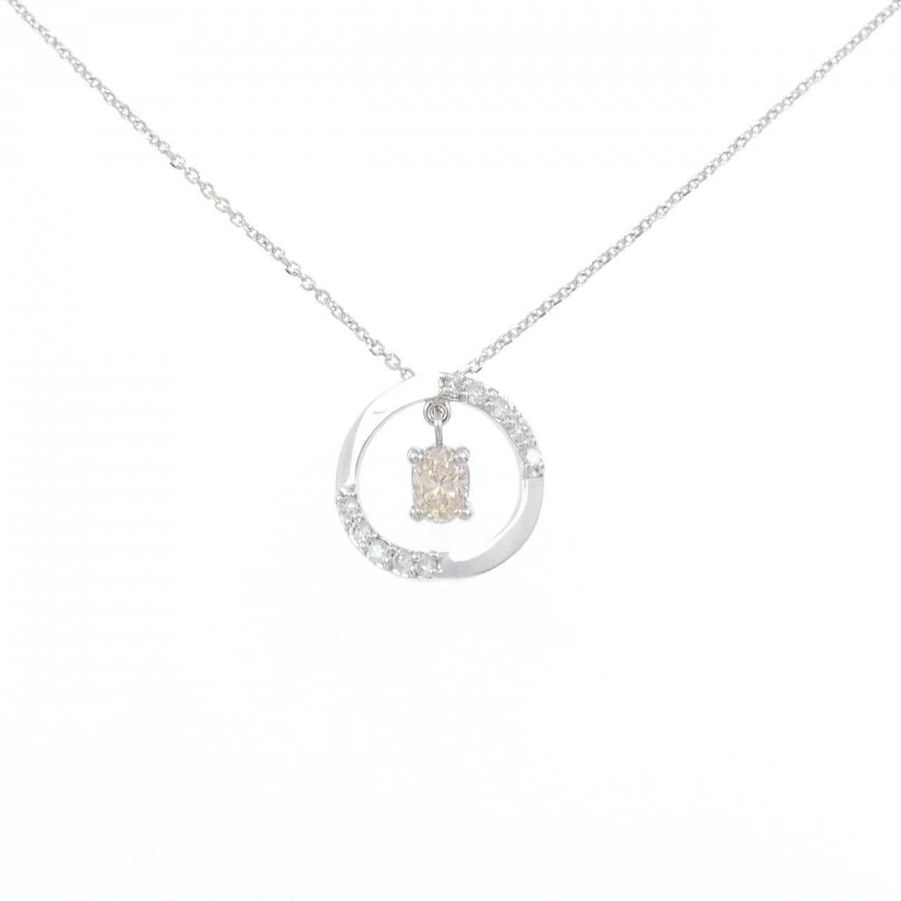 K18WG ダイヤモンド ネックレス 0.23CT