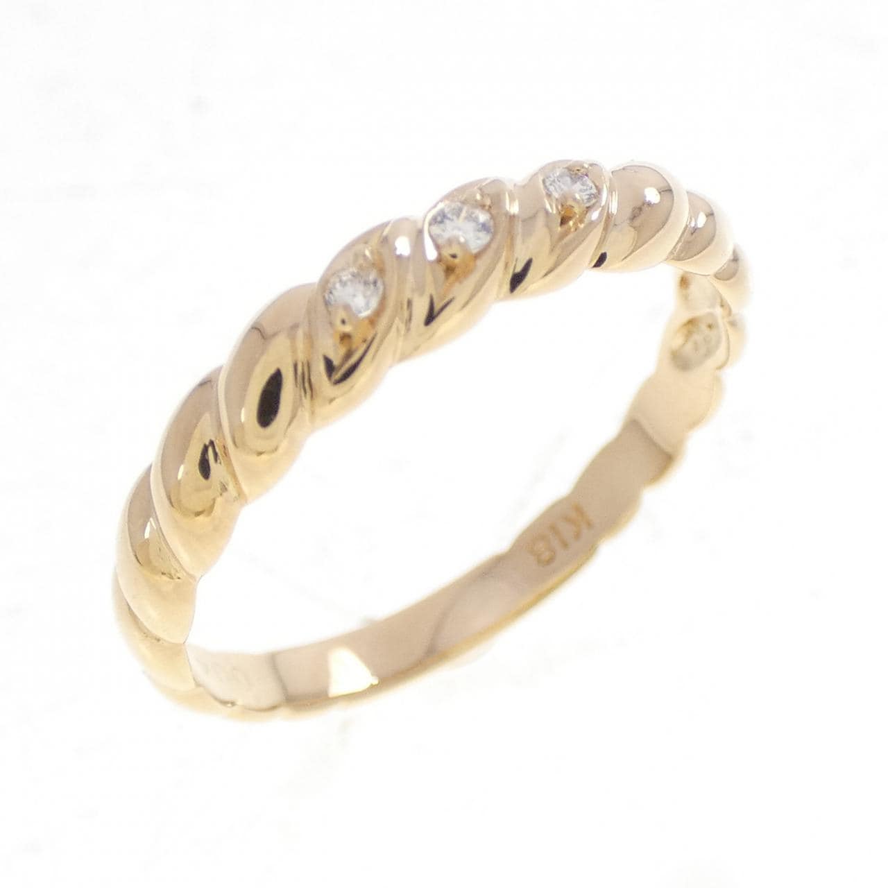 K18YG ダイヤモンド リング 0.04CT