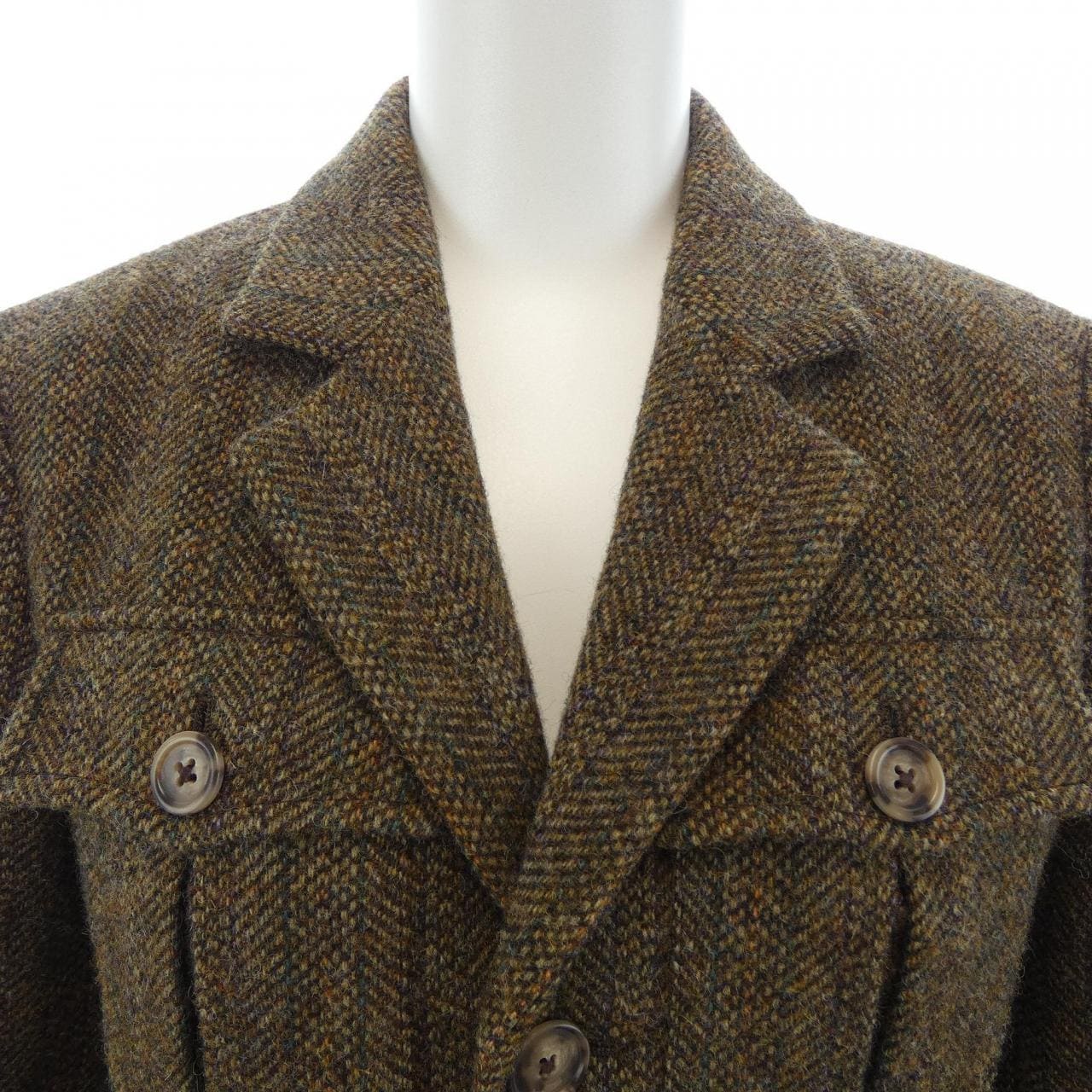 ポロラルフローレン POLO RALPH LAUREN belted wool tweed utility ジャケット