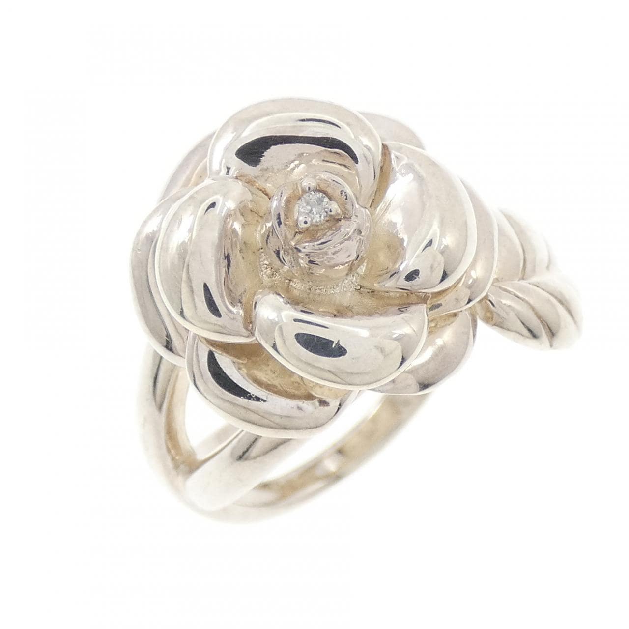 925SV ローズ ダイヤモンド リング 0.01CT