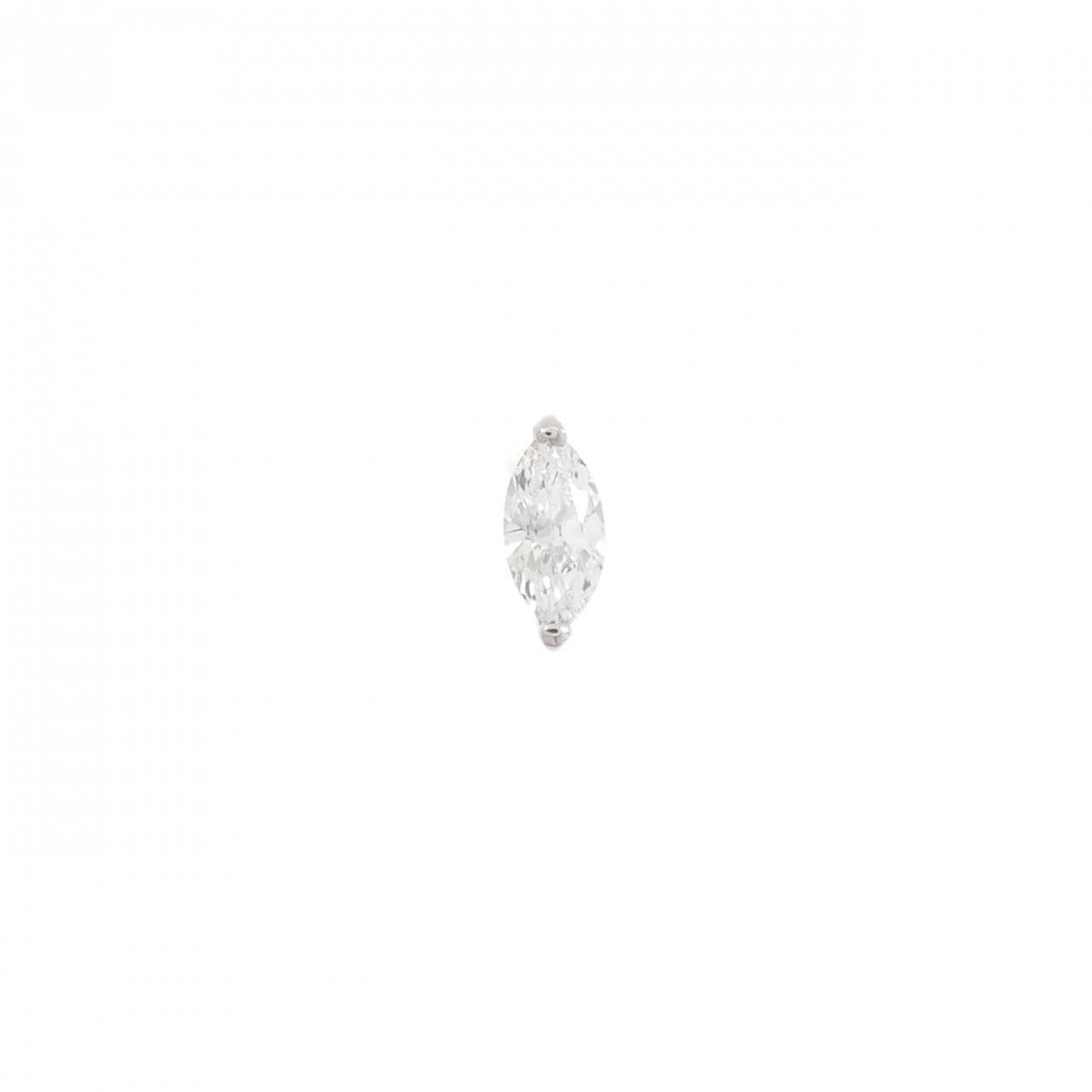 PT900 ダイヤモンド ピアス 0.228CT E SI2 マーキスカット
