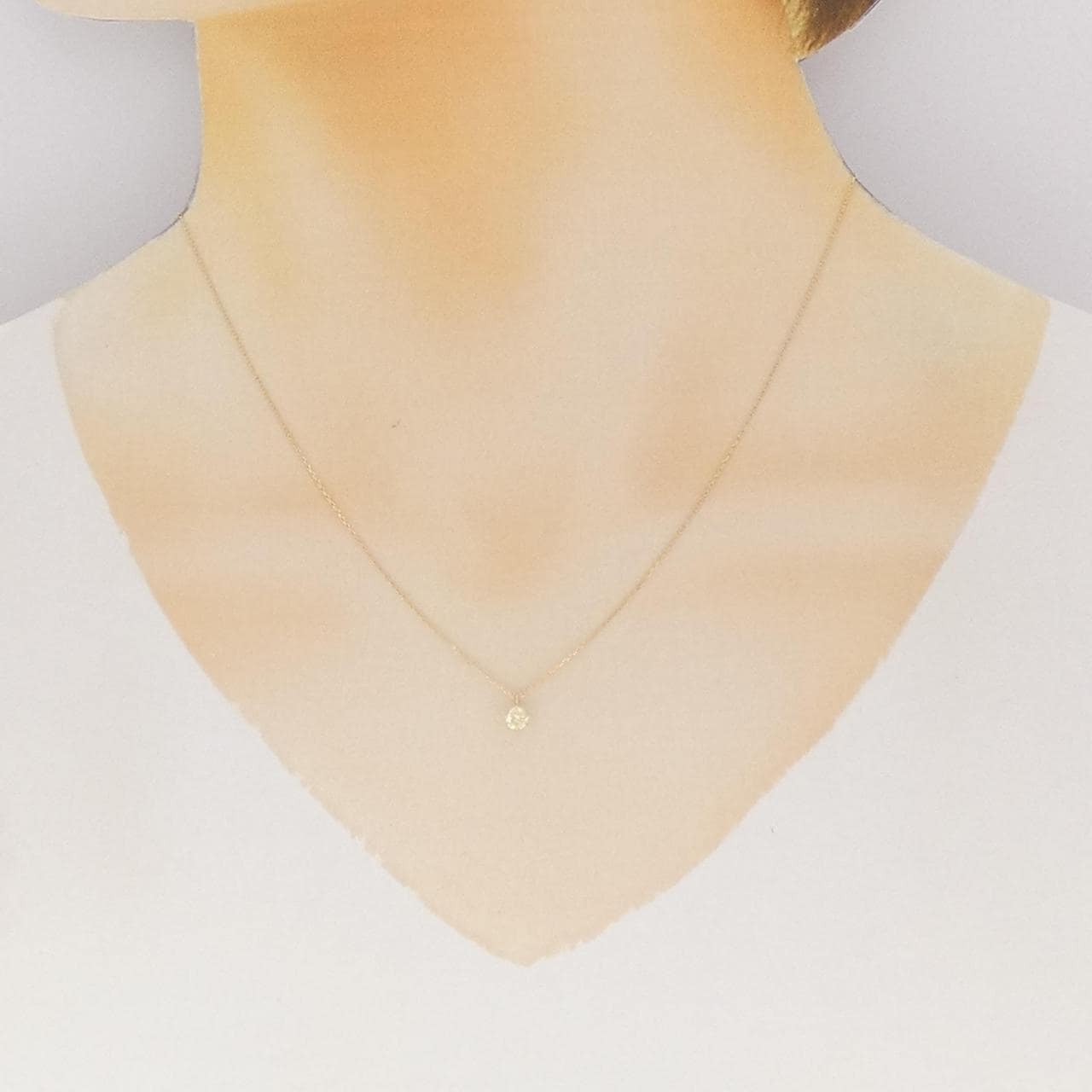 K18YG ダイヤモンド ネックレス 0.21CT