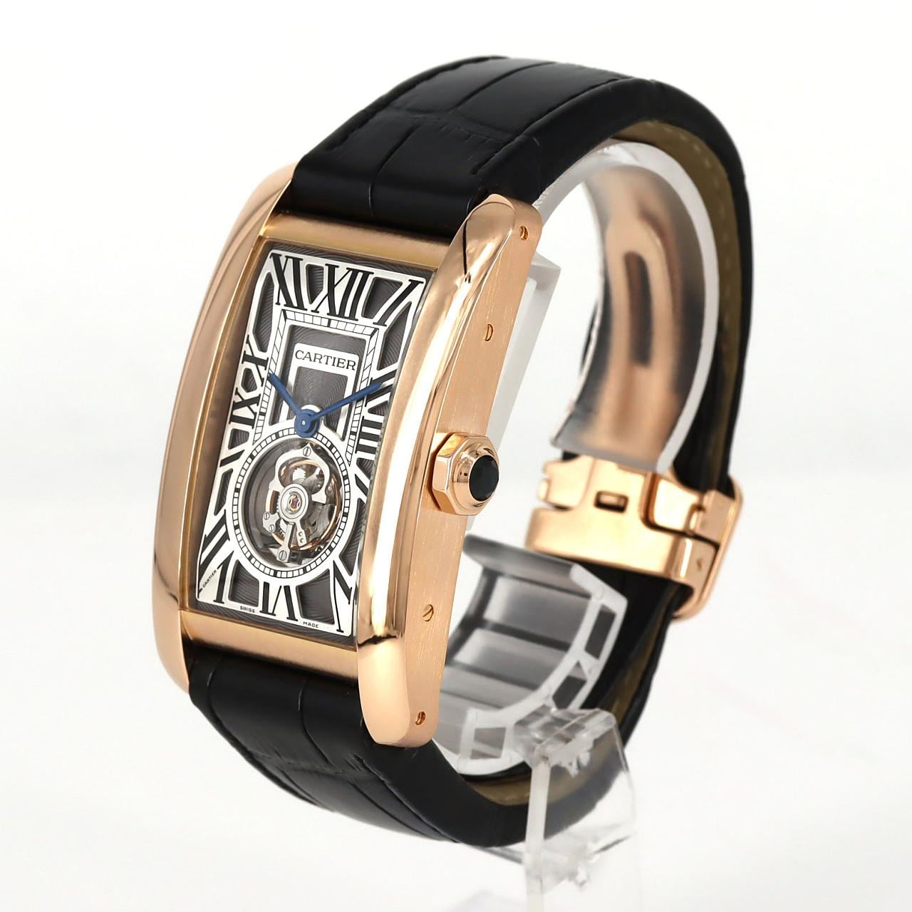 カルティエ タンクアメリカンフライングトゥールビヨンXL PG W2620008 PG･RG 手巻