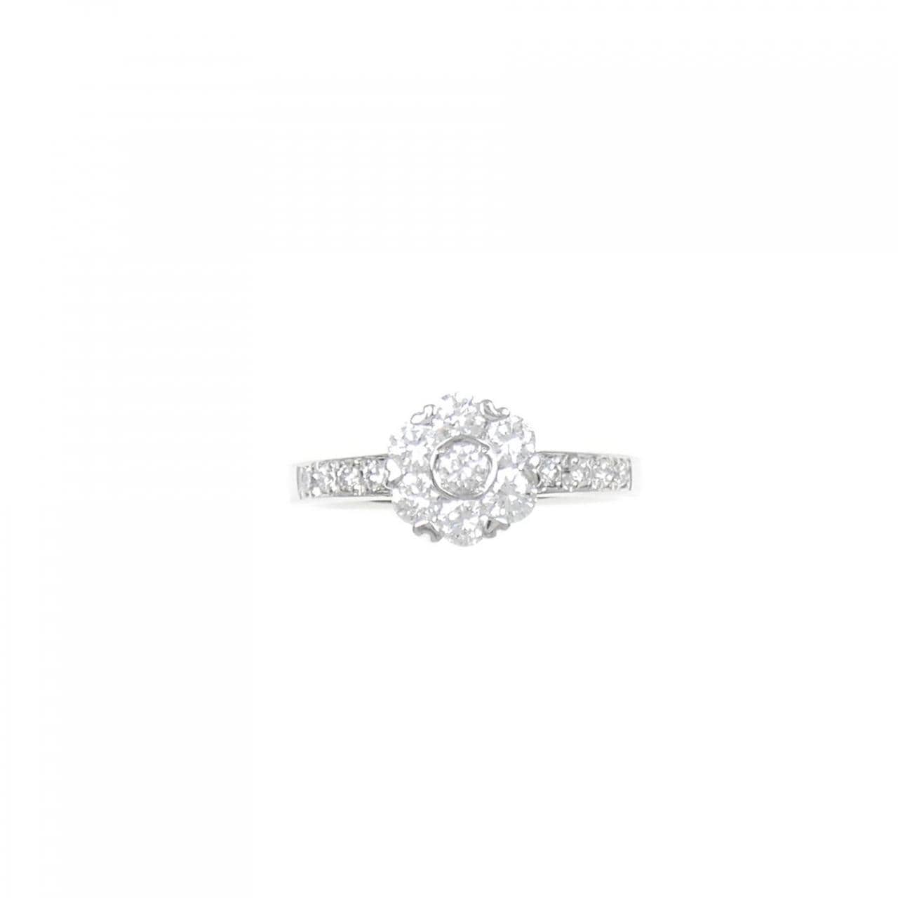 PT900花朵钻石戒指0.60CT