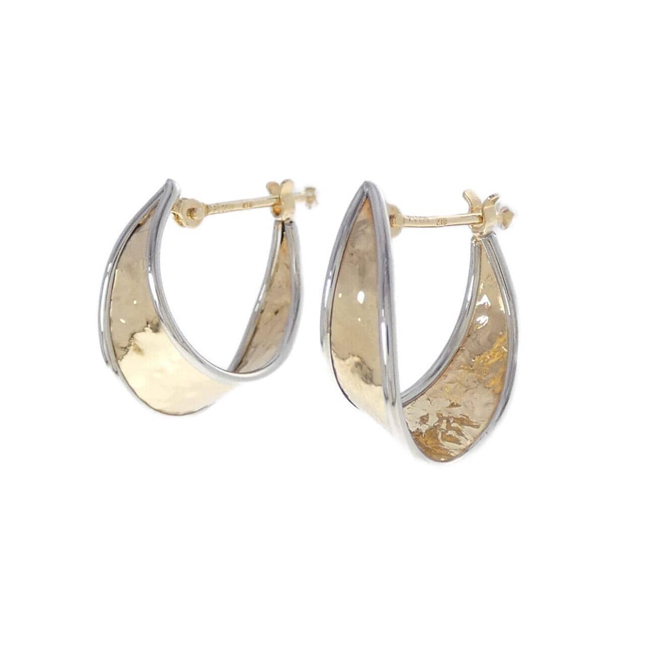 K18YG/PT900 ピアス