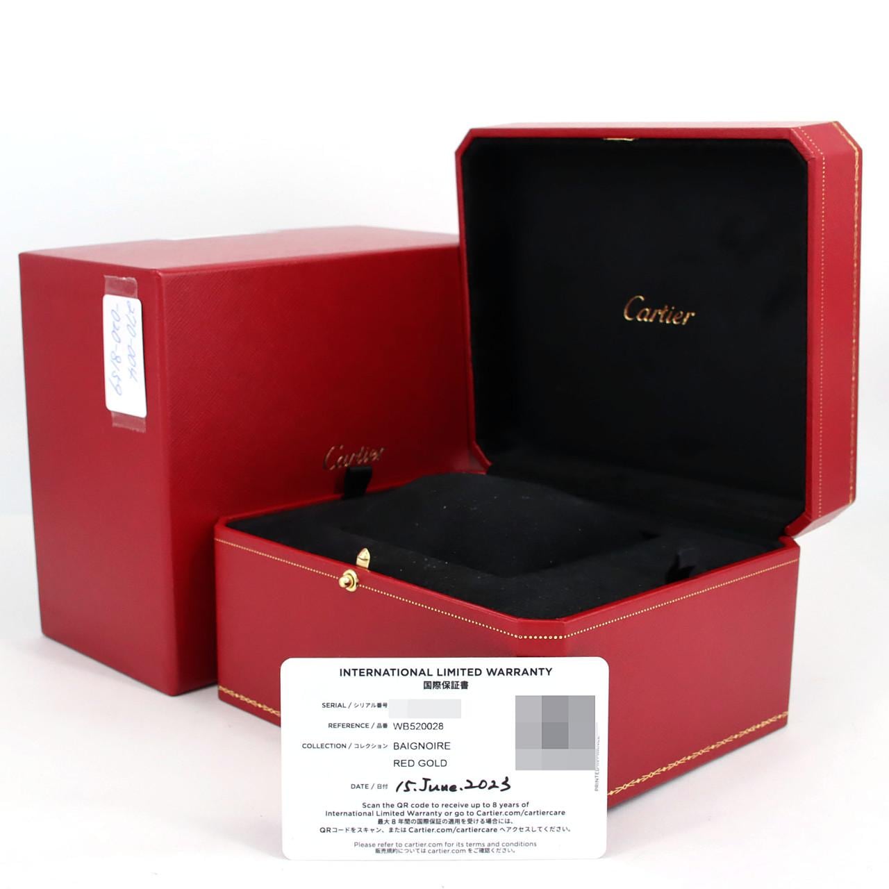 Cartier Mini Baignoir PG/D WB520028 PG/RG Quartz