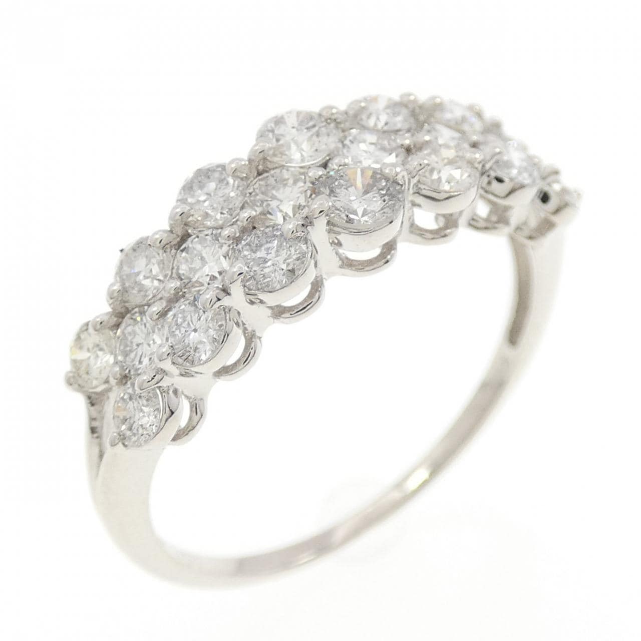 K18WG ダイヤモンド リング 1.00CT