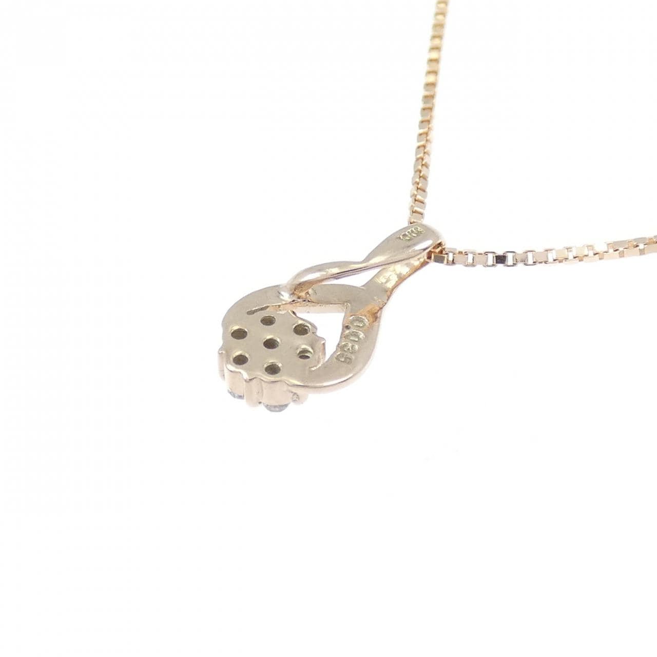 K10PG ダイヤモンド ネックレス 0.035CT