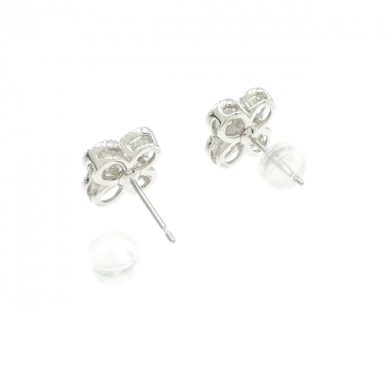 【新品】PT900 ダイヤモンド ピアス 1.007CT 1.005CT G VS2 VG
