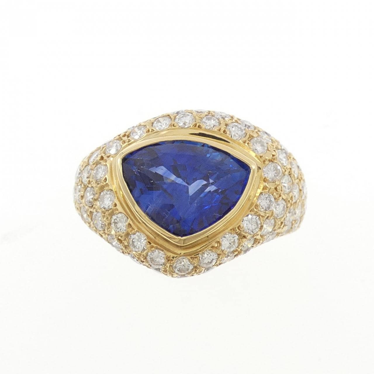 K18YG サファイヤ リング 3.63CT