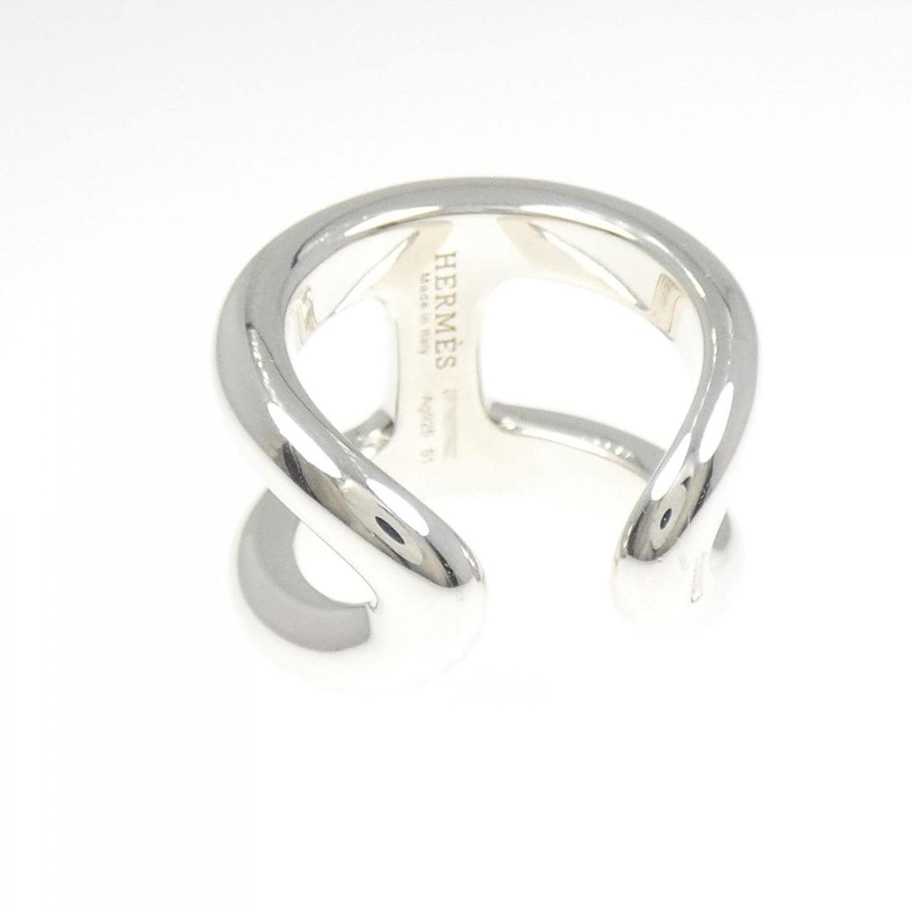 HERMES男 苔蘚大號戒指