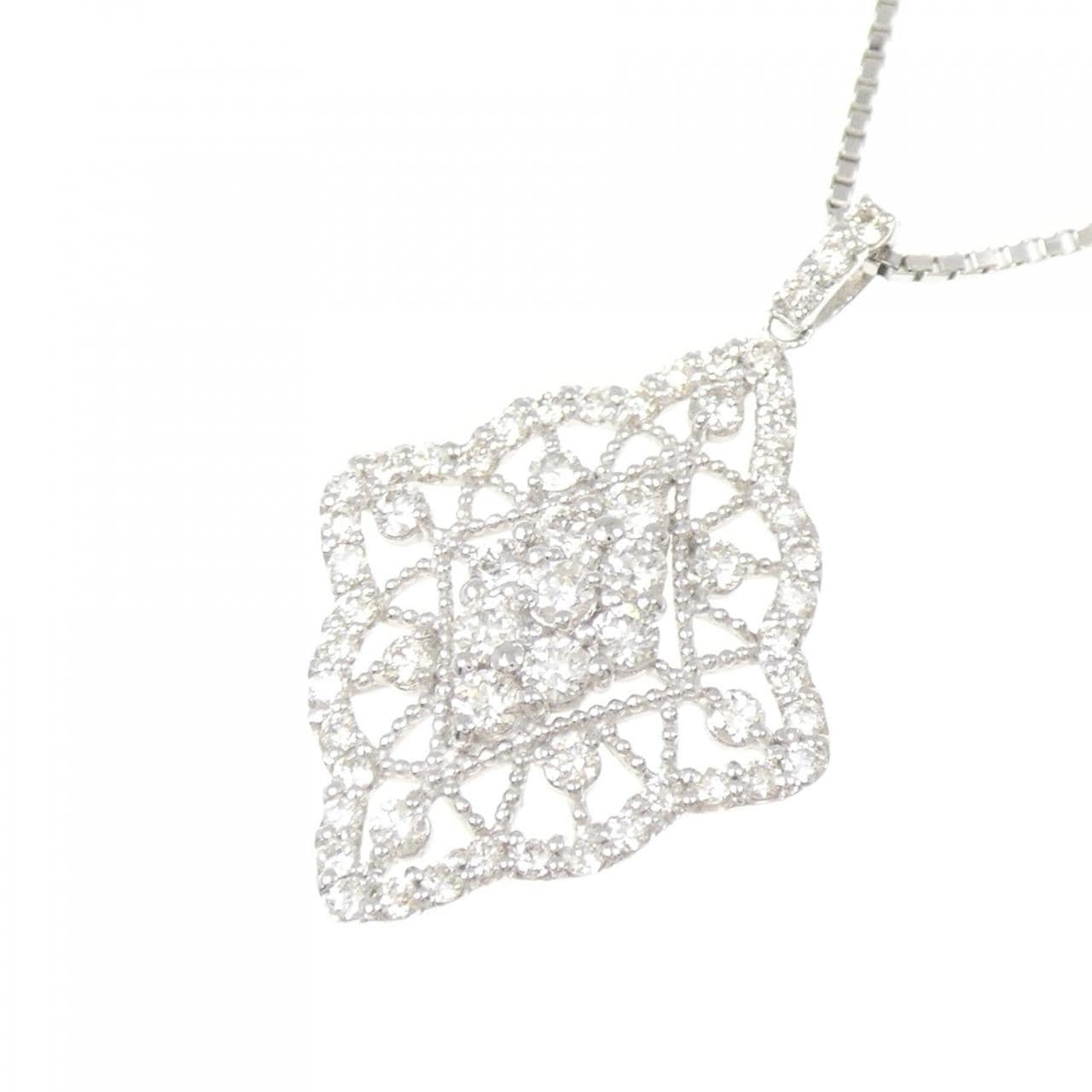 PT900/PT850 ダイヤモンド ネックレス 1.00CT