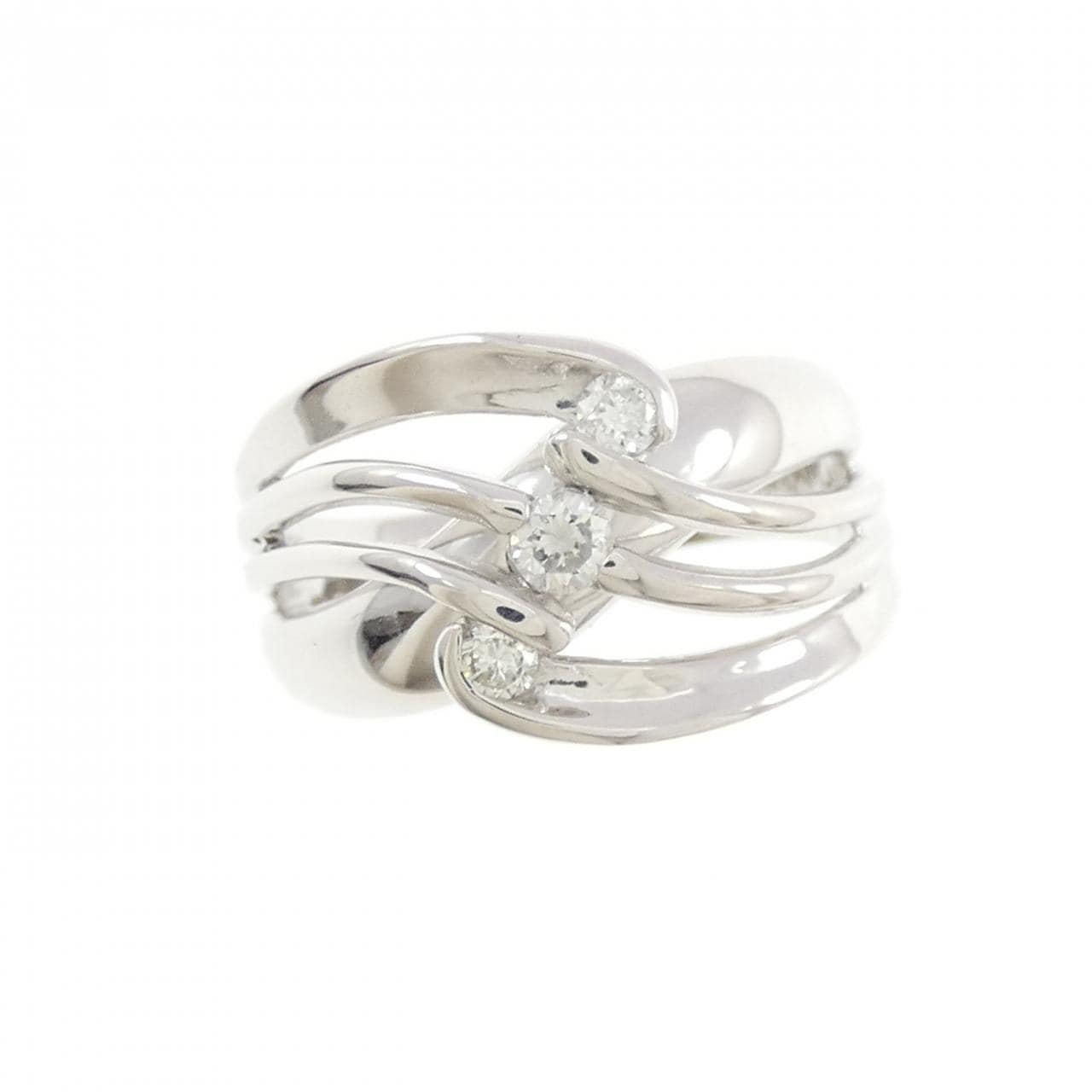 K18WG ダイヤモンド リング 0.20CT