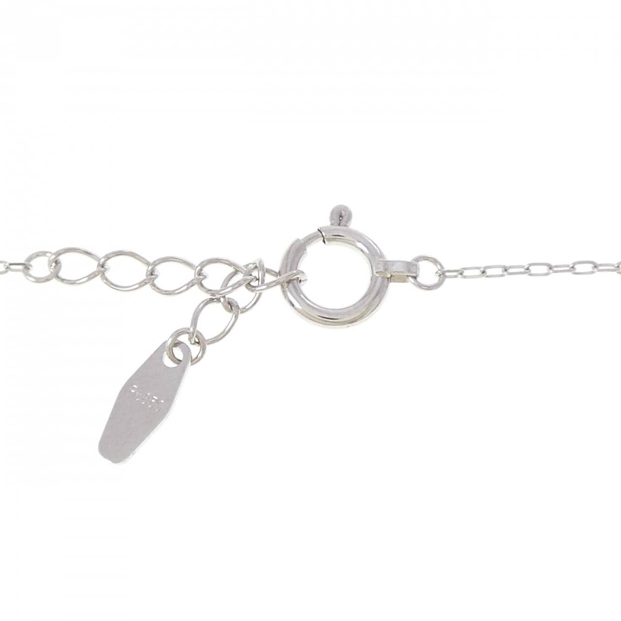 PT950/PT850 リボン ダイヤモンド ブレスレット 0.01CT
