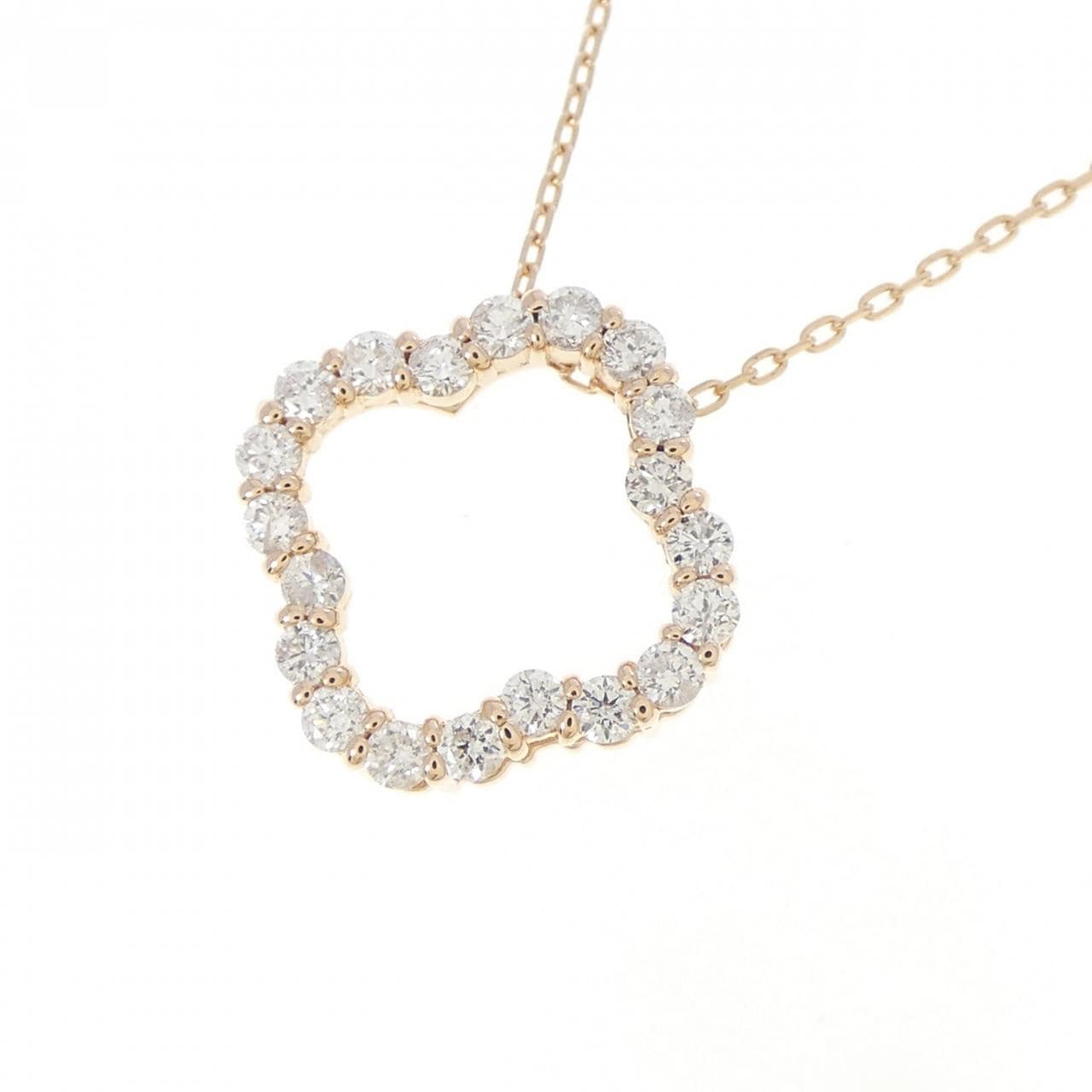 K18PG ダイヤモンド ネックレス 0.20CT