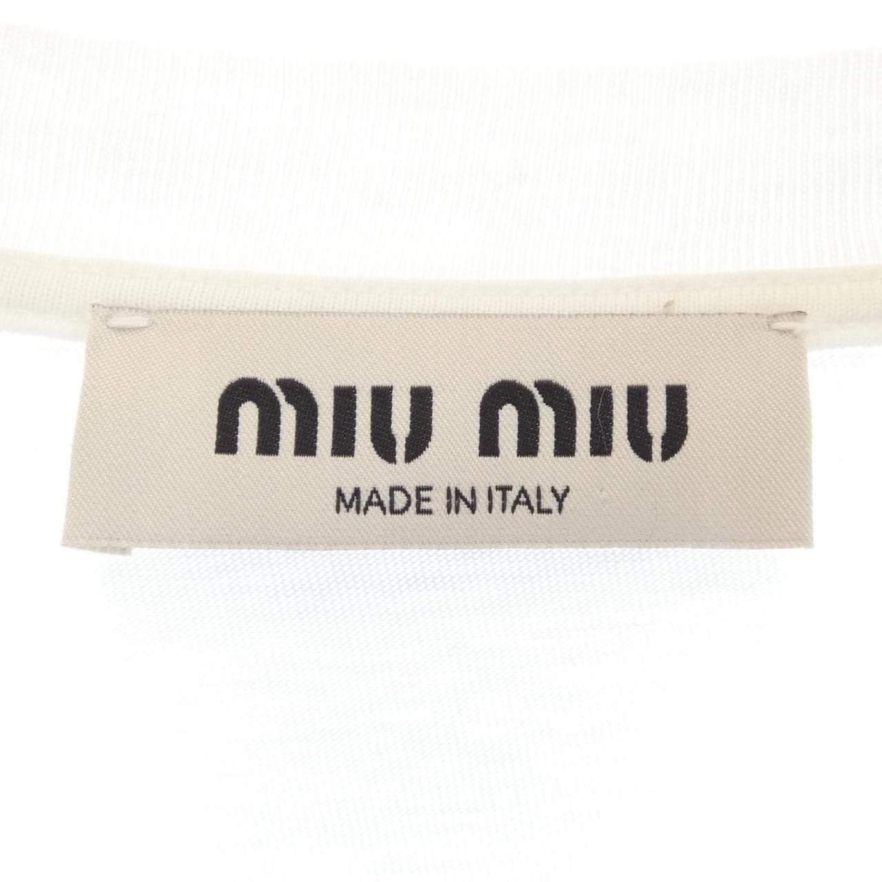 ミュウミュウ MIU MIU MIU MIU ロゴ MJN414 115H Tシャツ
