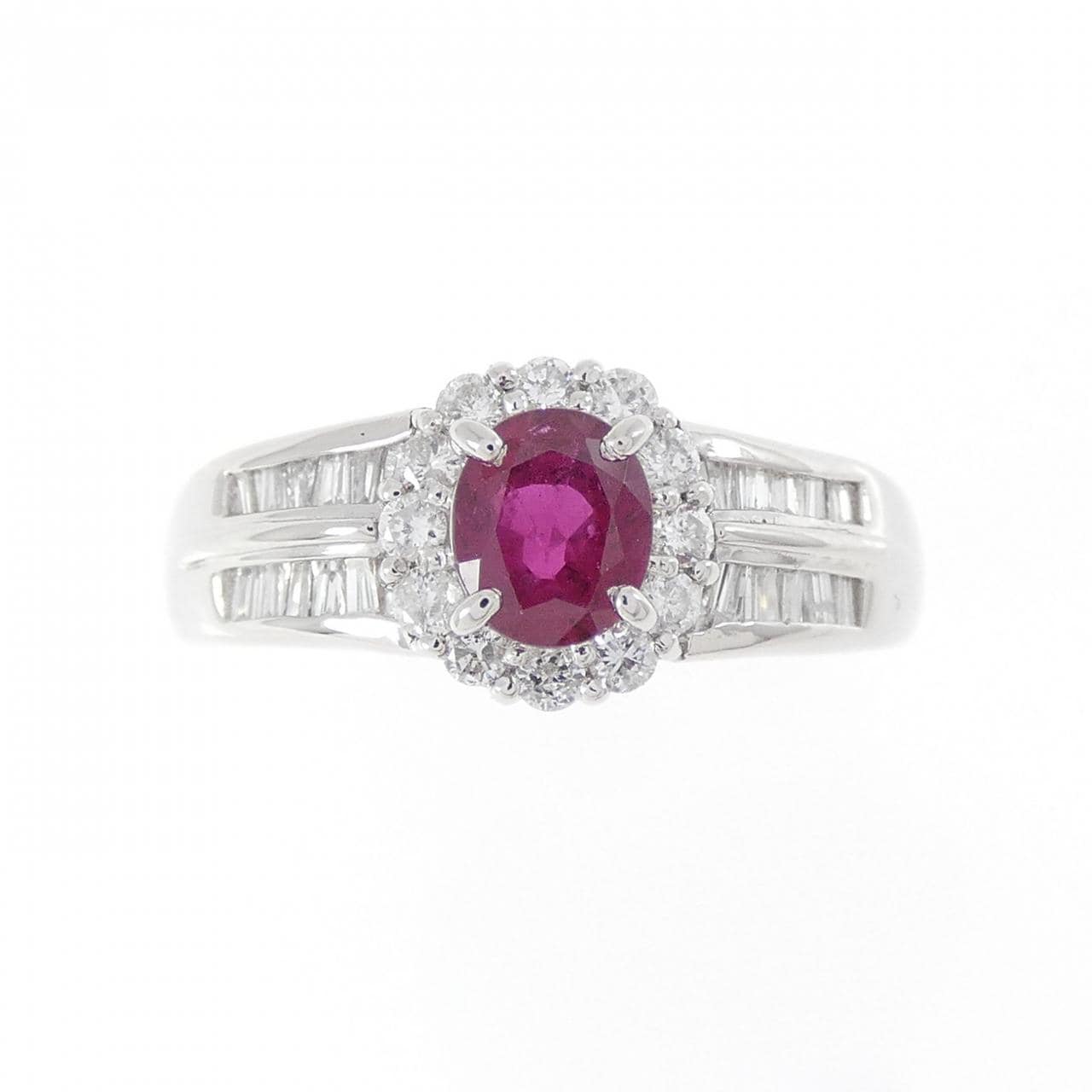PT900 ルビー リング 0.58CT