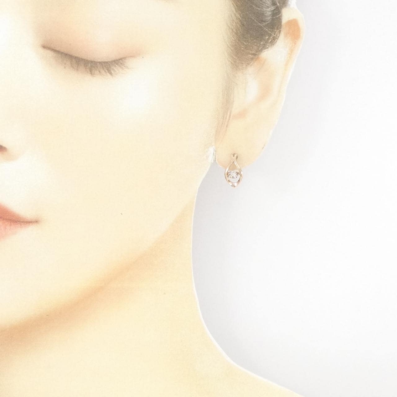 K18PG ダイヤモンド ピアス 0.26CT