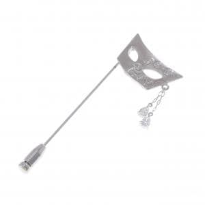 K18WG/K14WG ダイヤモンド ブローチ 0.23CT