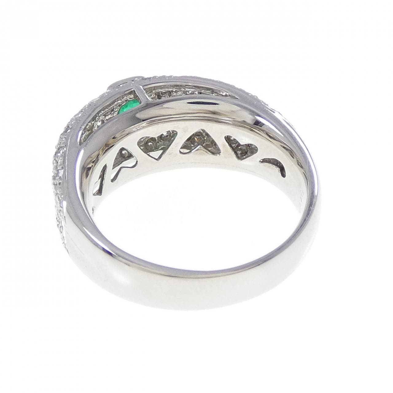 PT900 エメラルド リング 0.35CT