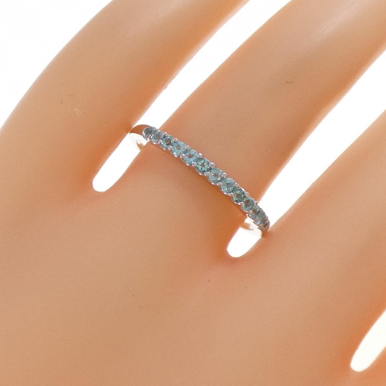 K18WG トルマリン リング 0.25CT