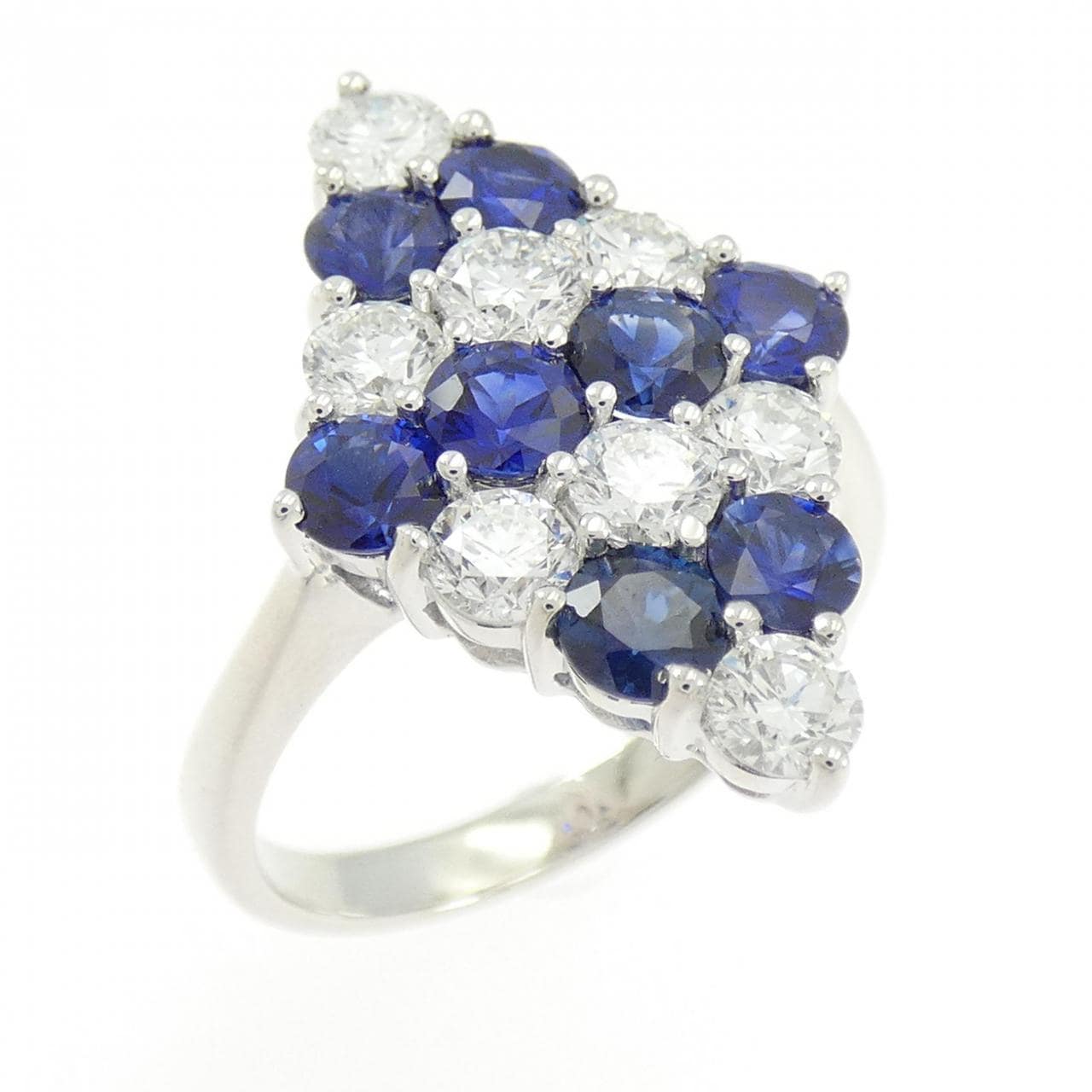 K18WG サファイヤ リング 1.74CT