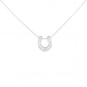 PT950/PT850 ホースシュー ダイヤモンド ネックレス 0.20CT