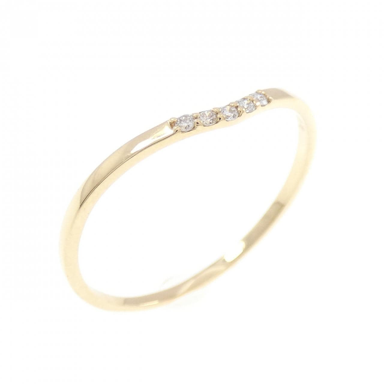 K18YG ダイヤモンド リング 0.03CT