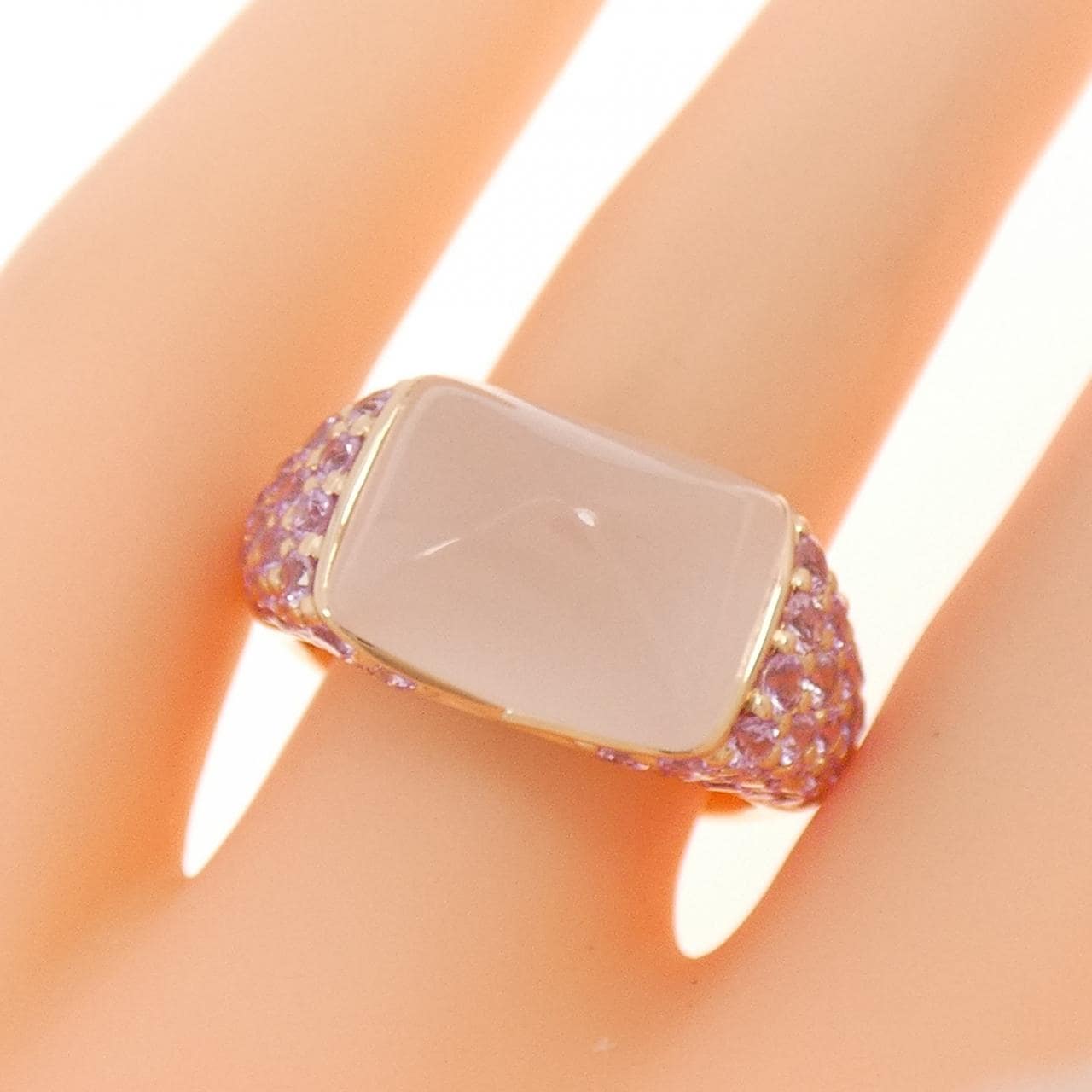 750PG Rose Quartz Ring 7.04CT