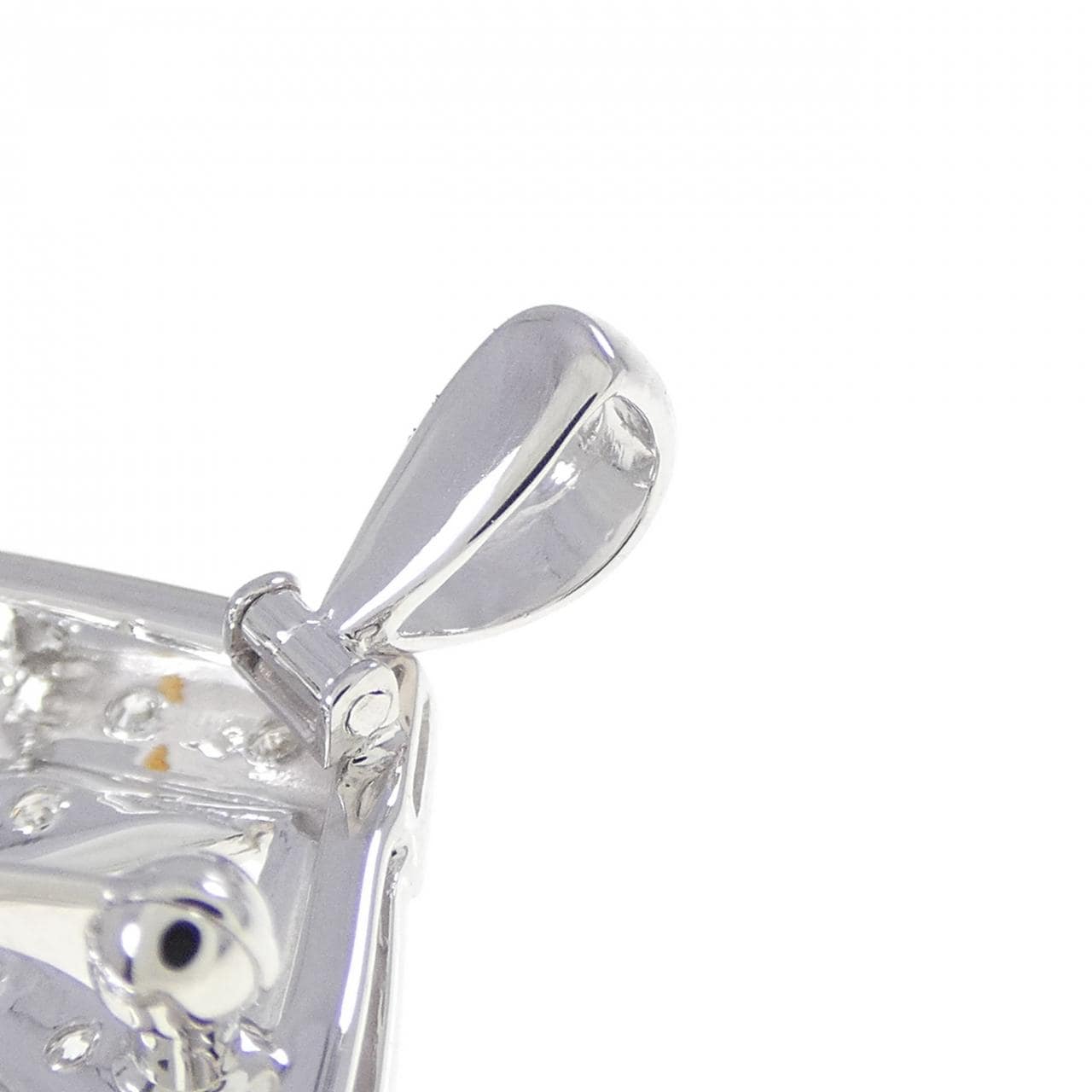 K18WG ダイヤモンド ブローチ 0.70CT