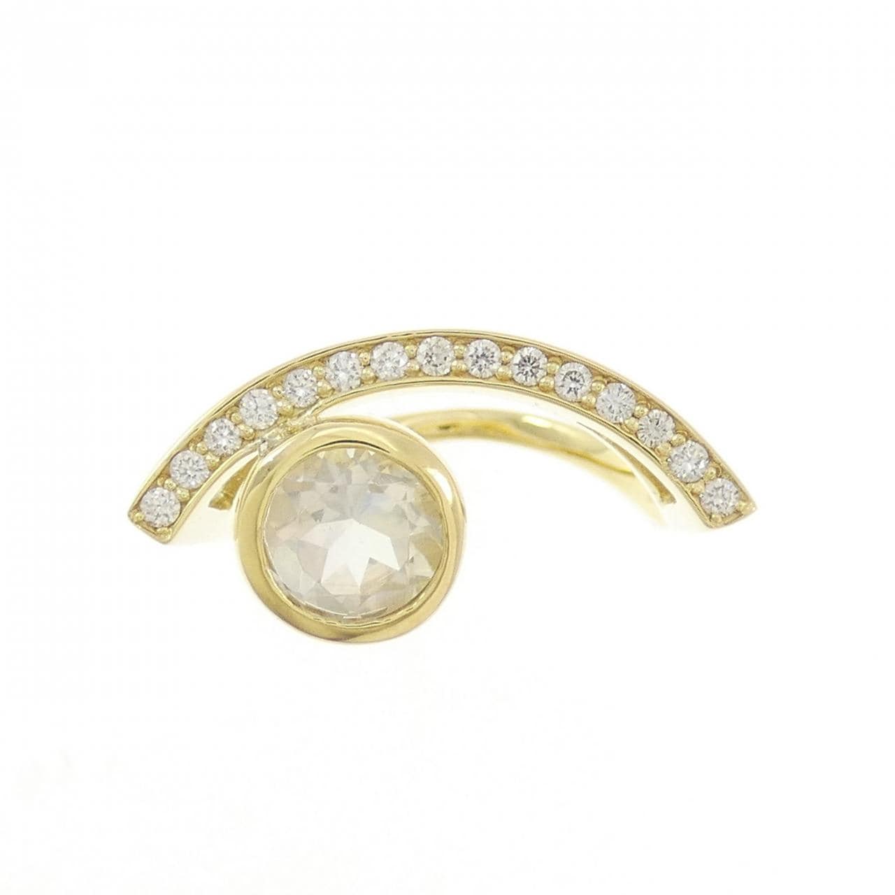 K18YG ムーンストーン リング 0.78CT