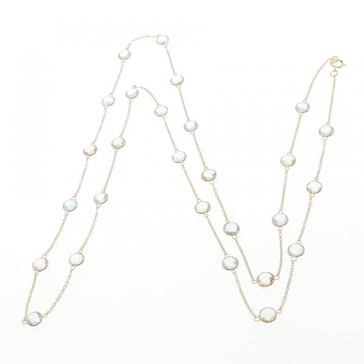 750YG ブルートパーズ ネックレス